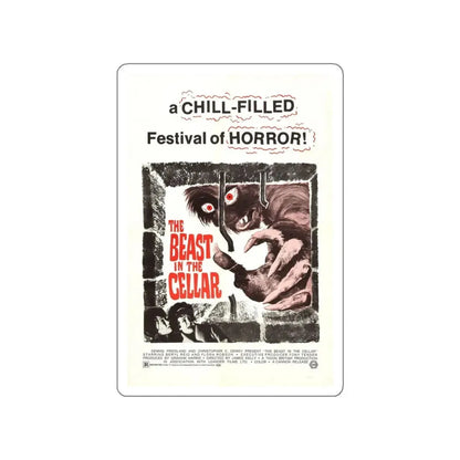 THE BEAST IN THE CELLAR 1971 Movie Poster STICKER Vinyl Die-Cut Decal 4 Inch - The Sticker Space