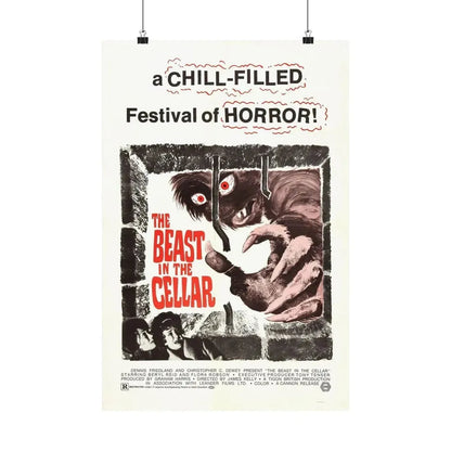 THE BEAST IN THE CELLAR 1971 - Paper Movie Poster 16″ x 24″ Matte - The Sticker Space