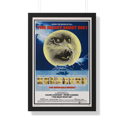 THE BEAST MUST DIE! 1974 - Framed Movie Poster-20" x 30"-The Sticker Space