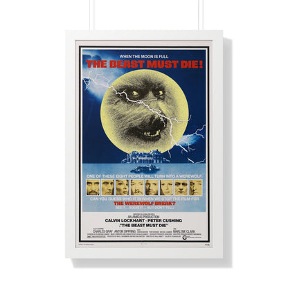 THE BEAST MUST DIE! 1974 - Framed Movie Poster-20" x 30"-The Sticker Space