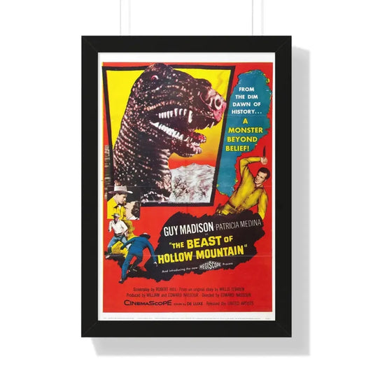THE BEAST OF HOLLOW MOUNTAIN 1956 - Framed Movie Poster 16″ x 24″ Black - The Sticker Space