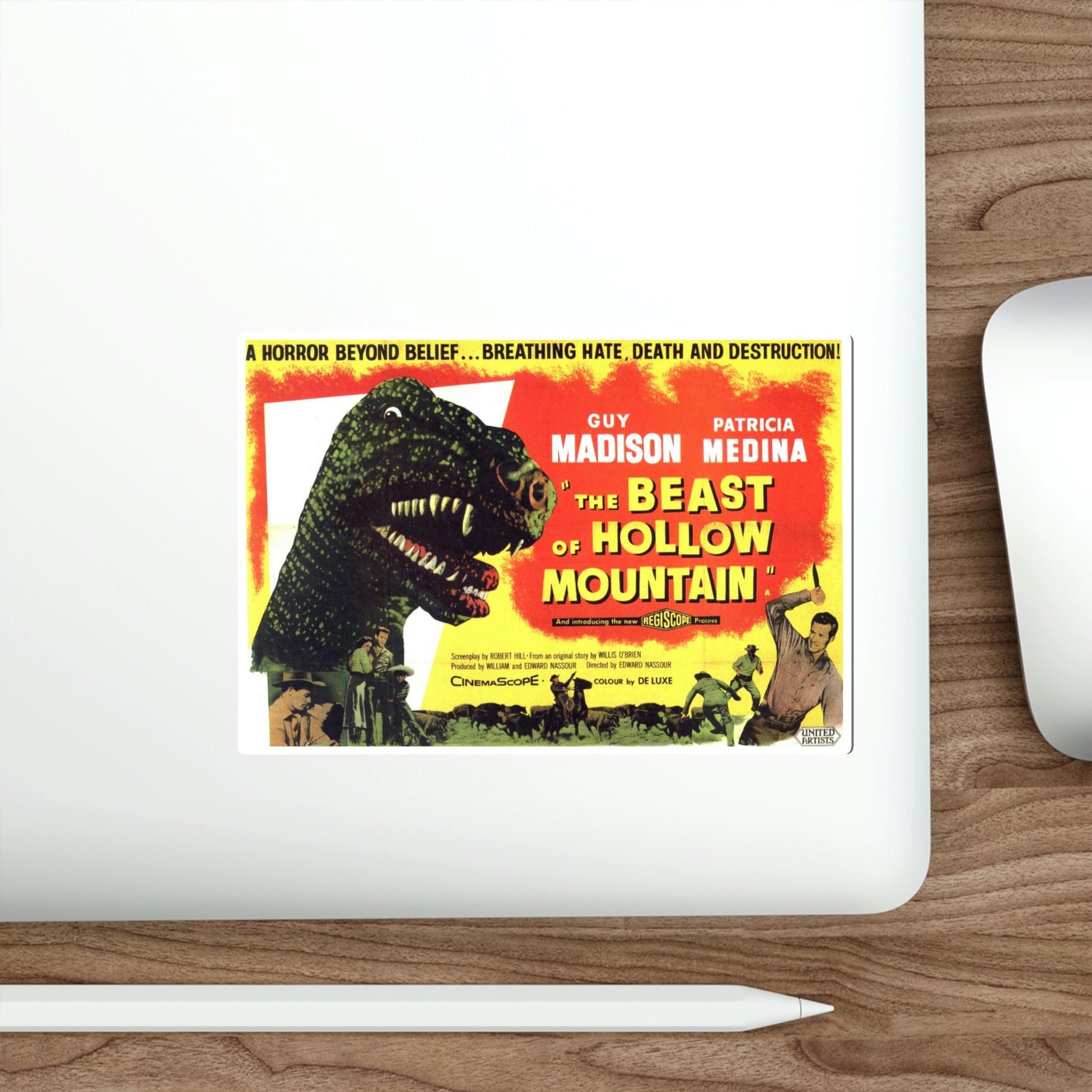 The Beast of Hollow Mountain 1956 Movie Poster STICKER Vinyl Die-Cut Decal-The Sticker Space