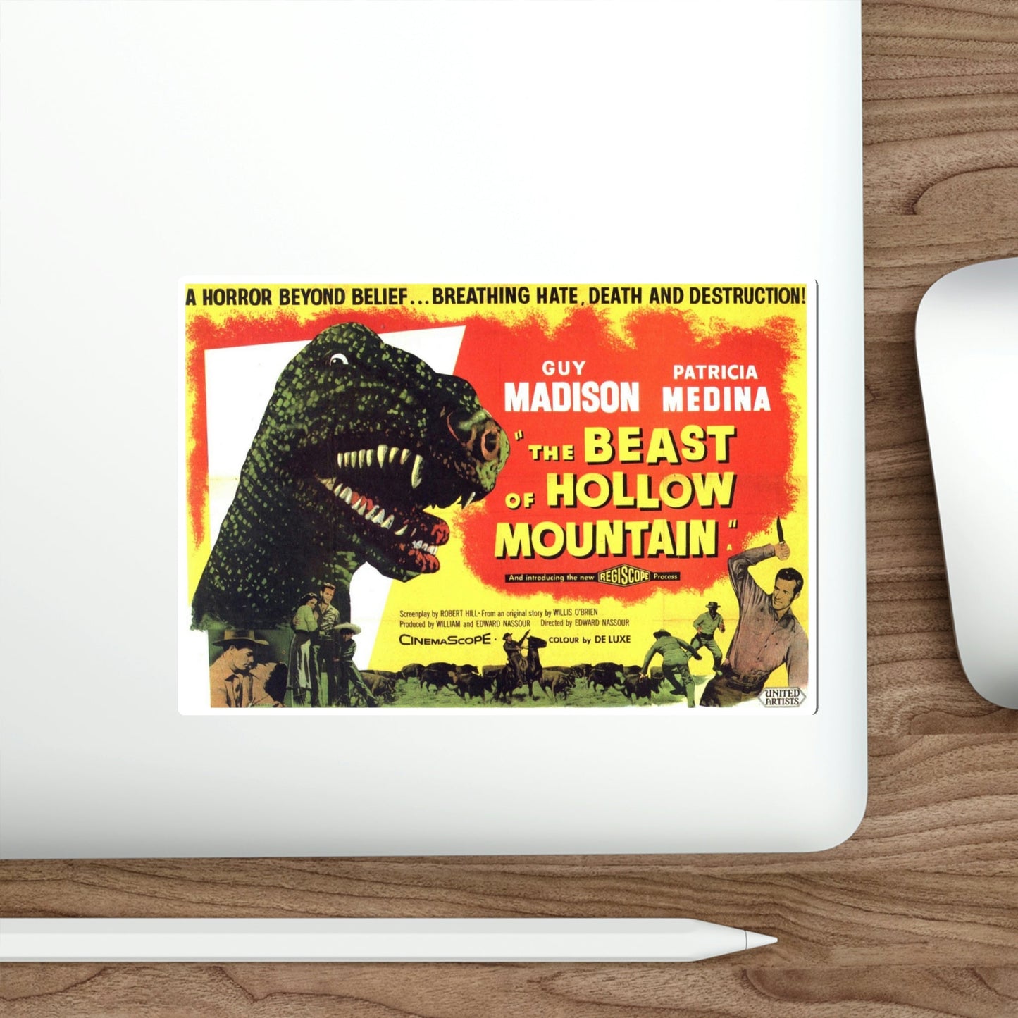 The Beast of Hollow Mountain 1956 Movie Poster STICKER Vinyl Die-Cut Decal-The Sticker Space