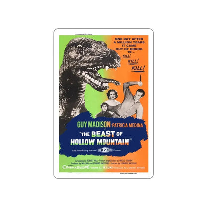 THE BEAST OF HOLLOW MOUNTAIN (2) 1956 Movie Poster STICKER Vinyl Die-Cut Decal 3 Inch - The Sticker Space