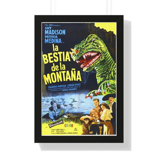 THE BEAST OF HOLLOW MOUNTAIN (3) 1956 - Framed Movie Poster 16″ x 24″ Black - The Sticker Space