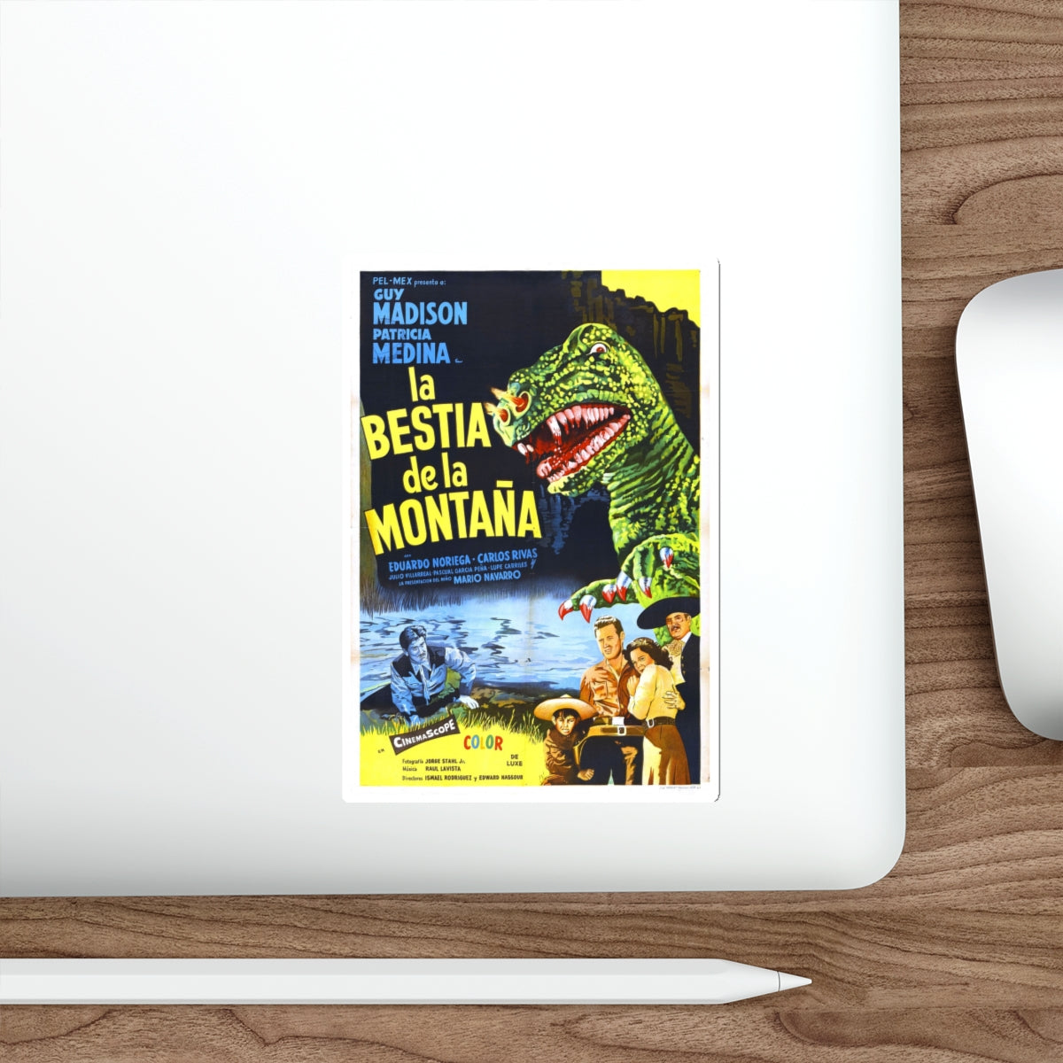 THE BEAST OF HOLLOW MOUNTAIN (3) 1956 Movie Poster STICKER Vinyl Die-Cut Decal-The Sticker Space