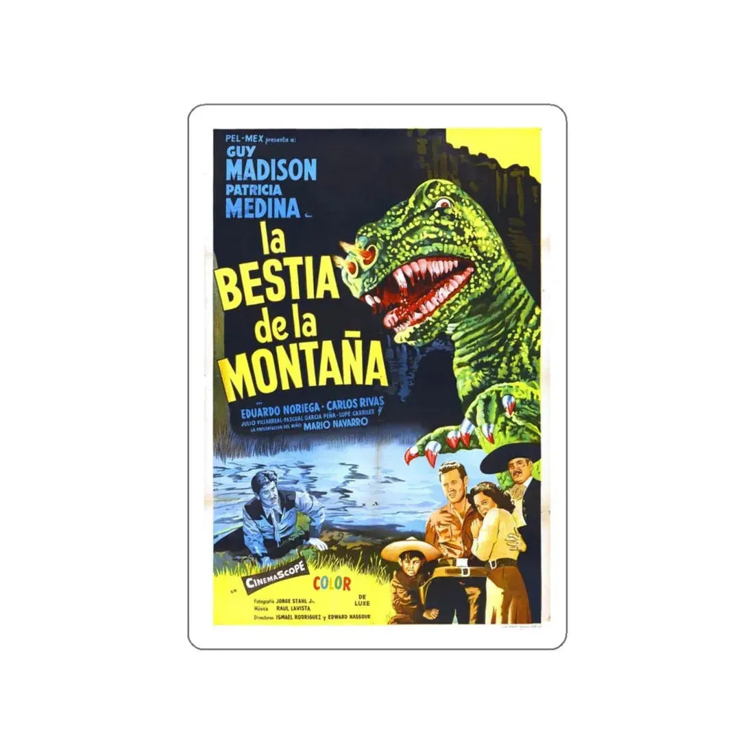 THE BEAST OF HOLLOW MOUNTAIN (3) 1956 Movie Poster STICKER Vinyl Die-Cut Decal 5 Inch - The Sticker Space
