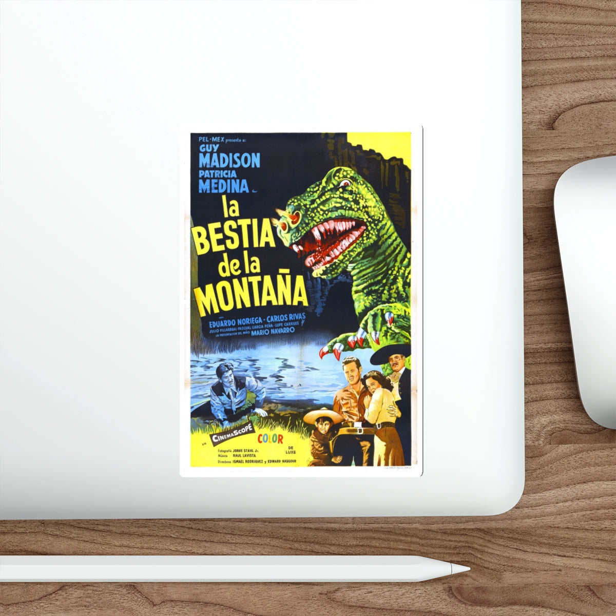 THE BEAST OF HOLLOW MOUNTAIN (3) 1956 Movie Poster STICKER Vinyl Die-Cut Decal-The Sticker Space