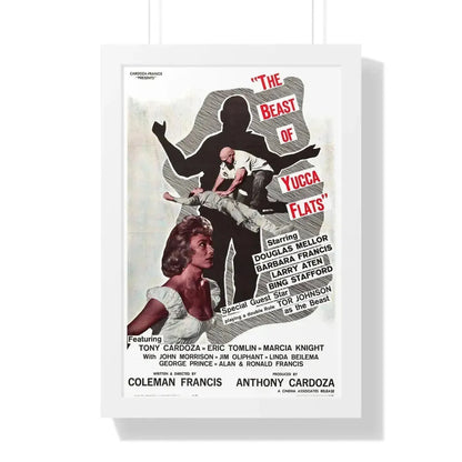THE BEAST OF YUCCA FLATS 1961 - Framed Movie Poster 16″ x 24″ White - The Sticker Space