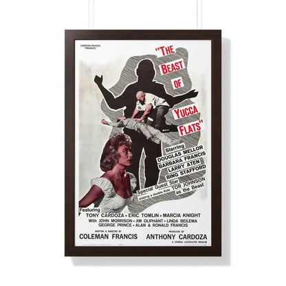 THE BEAST OF YUCCA FLATS 1961 - Framed Movie Poster 20" x 30" Walnut - The Sticker Space