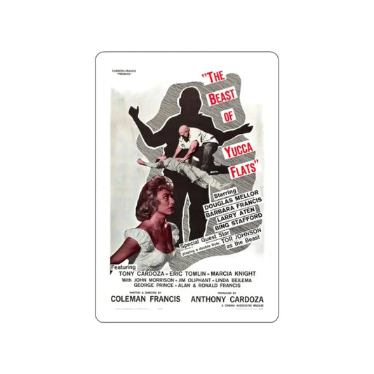 THE BEAST OF YUCCA FLATS 1961 Movie Poster STICKER Vinyl Die-Cut Decal 2 Inch - The Sticker Space