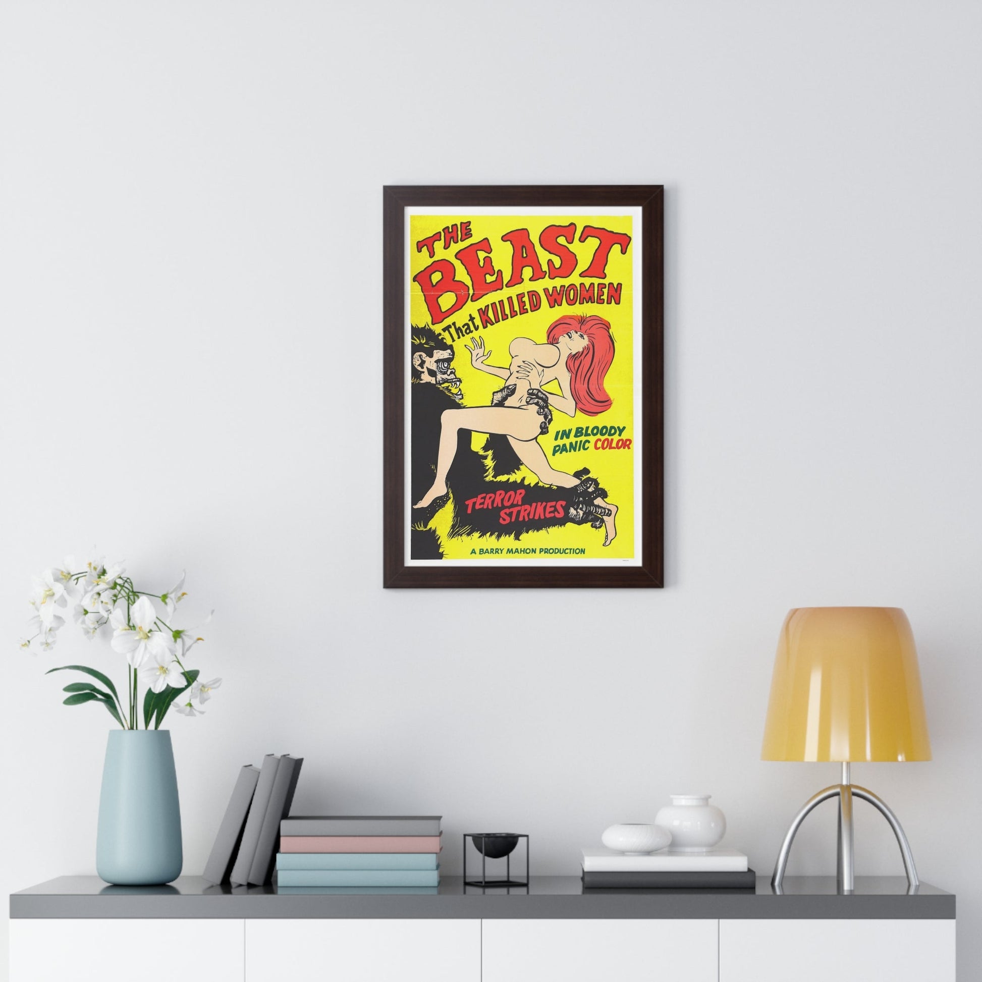 THE BEAST THAT KILLED WOMEN 1965 - Framed Movie Poster-The Sticker Space