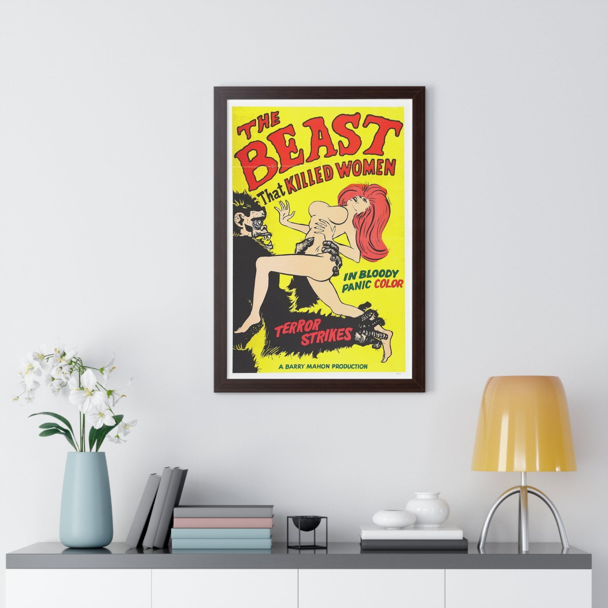 THE BEAST THAT KILLED WOMEN 1965 - Framed Movie Poster-The Sticker Space