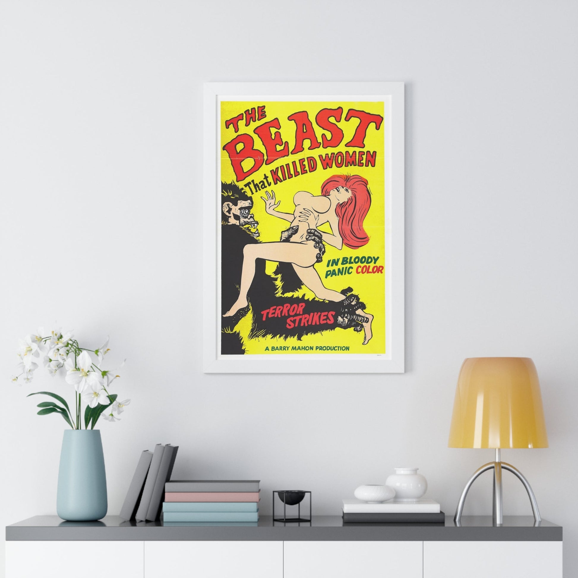 THE BEAST THAT KILLED WOMEN 1965 - Framed Movie Poster-The Sticker Space