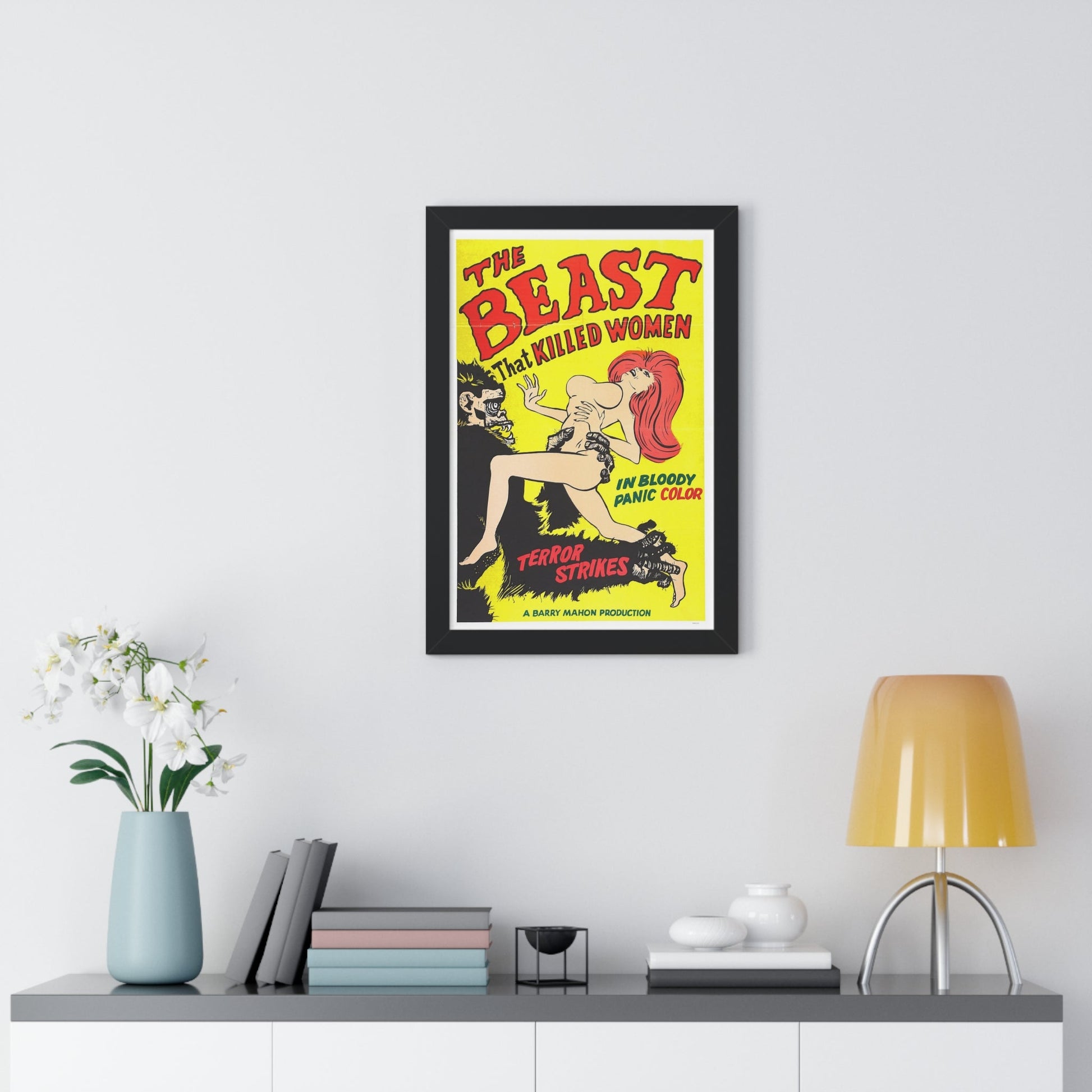 THE BEAST THAT KILLED WOMEN 1965 - Framed Movie Poster-The Sticker Space