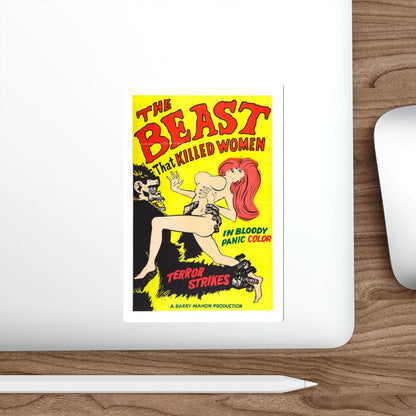 THE BEAST THAT KILLED WOMEN 1965 Movie Poster STICKER Vinyl Die-Cut Decal-The Sticker Space