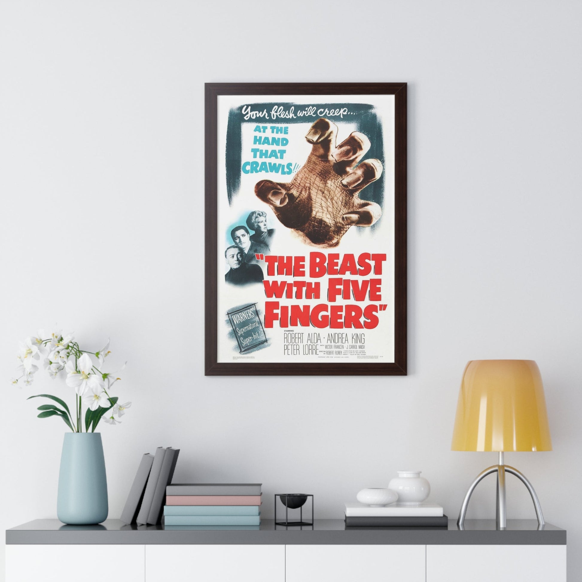 THE BEAST WITH FIVE FINGERS 1946 - Framed Movie Poster-The Sticker Space