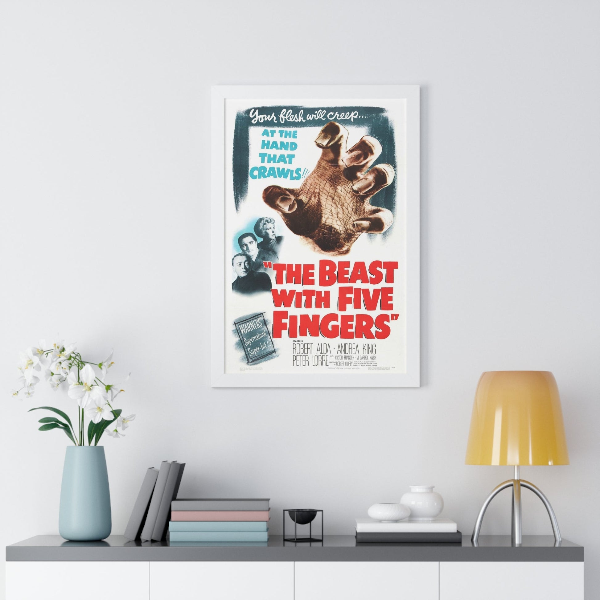 THE BEAST WITH FIVE FINGERS 1946 - Framed Movie Poster-The Sticker Space