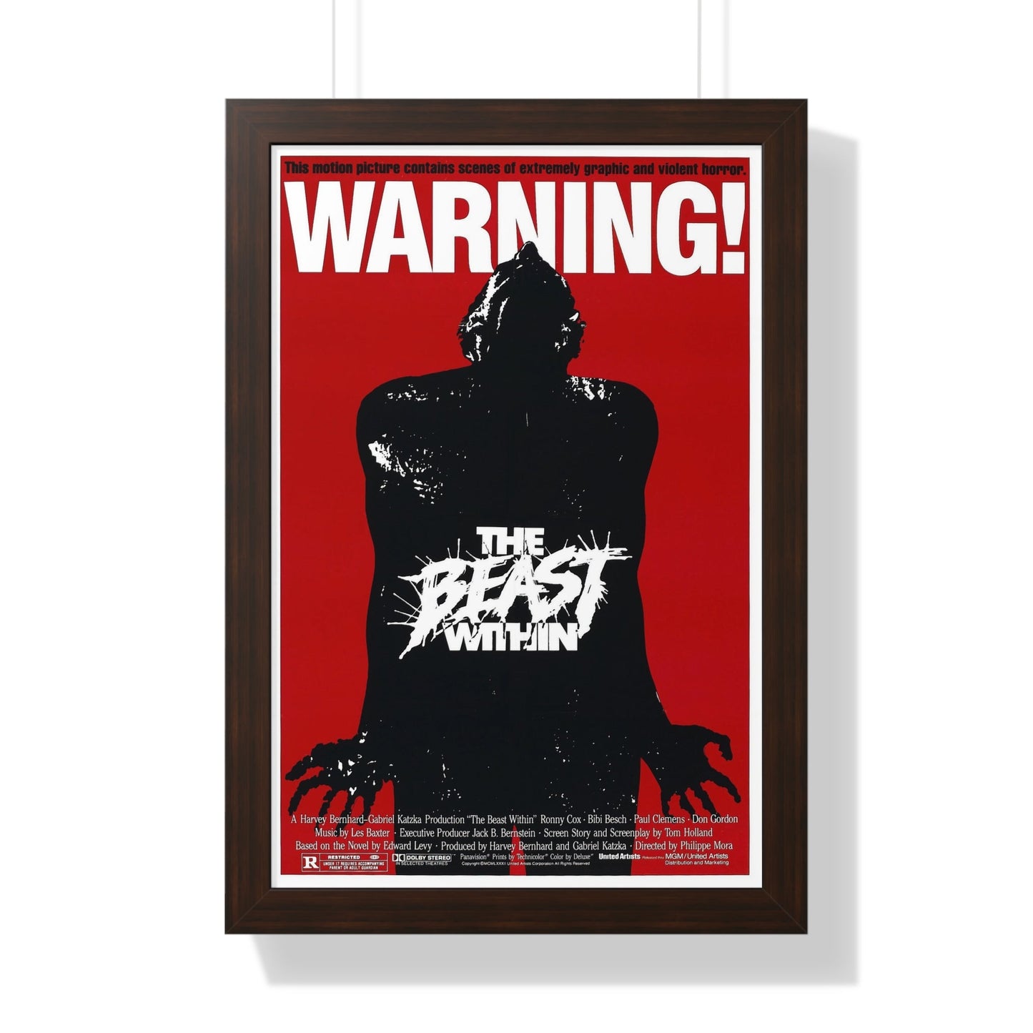 THE BEAST WITHIN 1982 - Framed Movie Poster-16″ x 24″-The Sticker Space