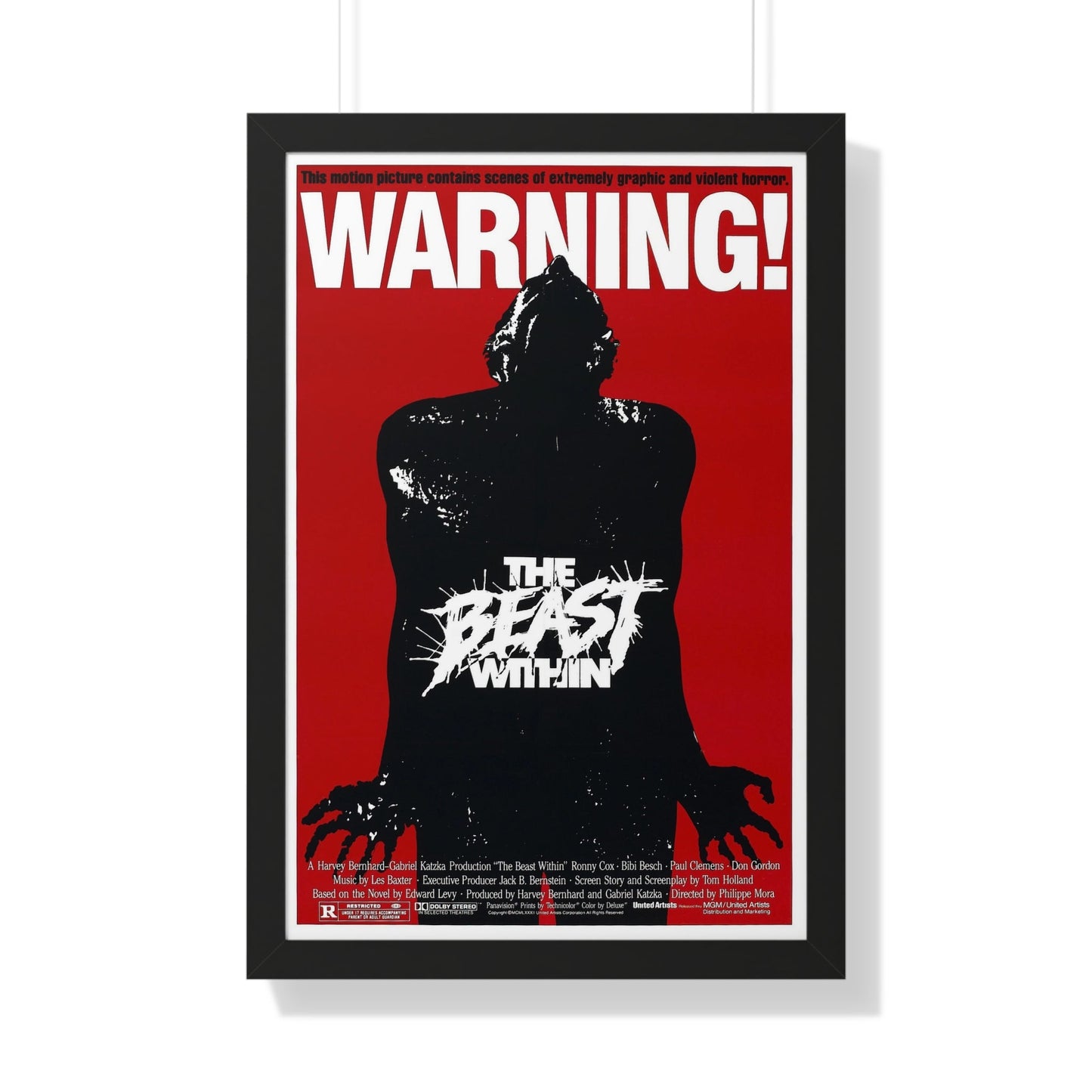 THE BEAST WITHIN 1982 - Framed Movie Poster-20" x 30"-The Sticker Space