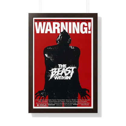 THE BEAST WITHIN 1982 - Framed Movie Poster 20" x 30" Walnut - The Sticker Space