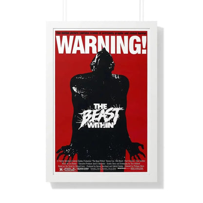 THE BEAST WITHIN 1982 - Framed Movie Poster 20" x 30" White - The Sticker Space