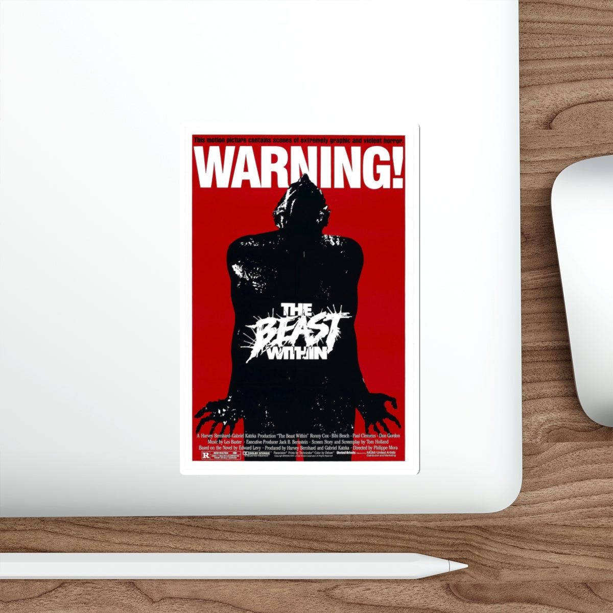 THE BEAST WITHIN 1982 Movie Poster STICKER Vinyl Die-Cut Decal-The Sticker Space