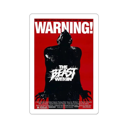 THE BEAST WITHIN 1982 Movie Poster - STICKER Vinyl Kiss-Cut Decal 6 Inch White - The Sticker Space