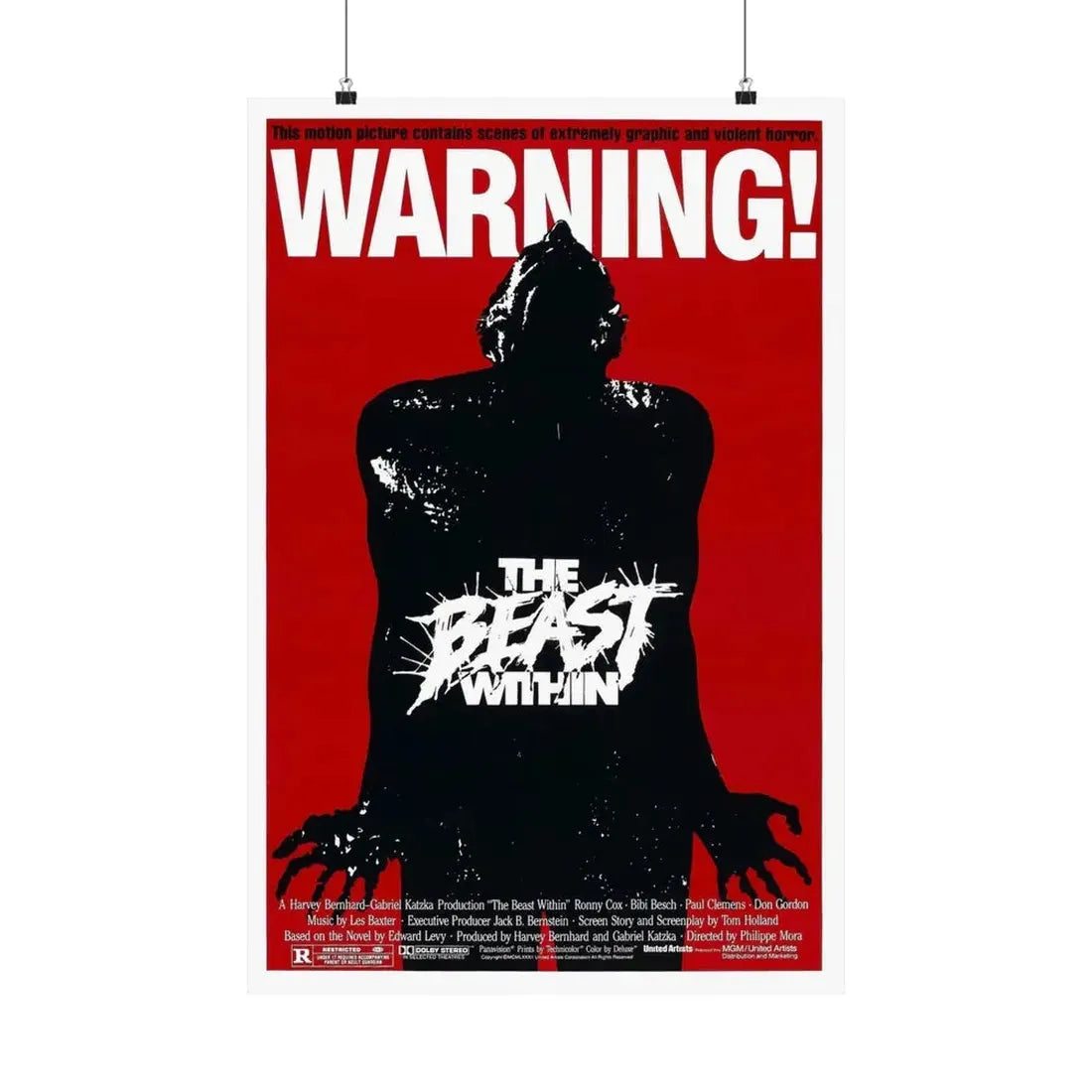 THE BEAST WITHIN 1982 - Paper Movie Poster 20″ x 30″ Matte - The Sticker Space