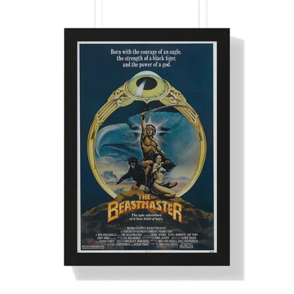 THE BEASTMASTER 1982 - Framed Movie Poster 16″ x 24″ Black - The Sticker Space