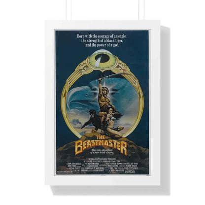 THE BEASTMASTER 1982 - Framed Movie Poster 16″ x 24″ White - The Sticker Space