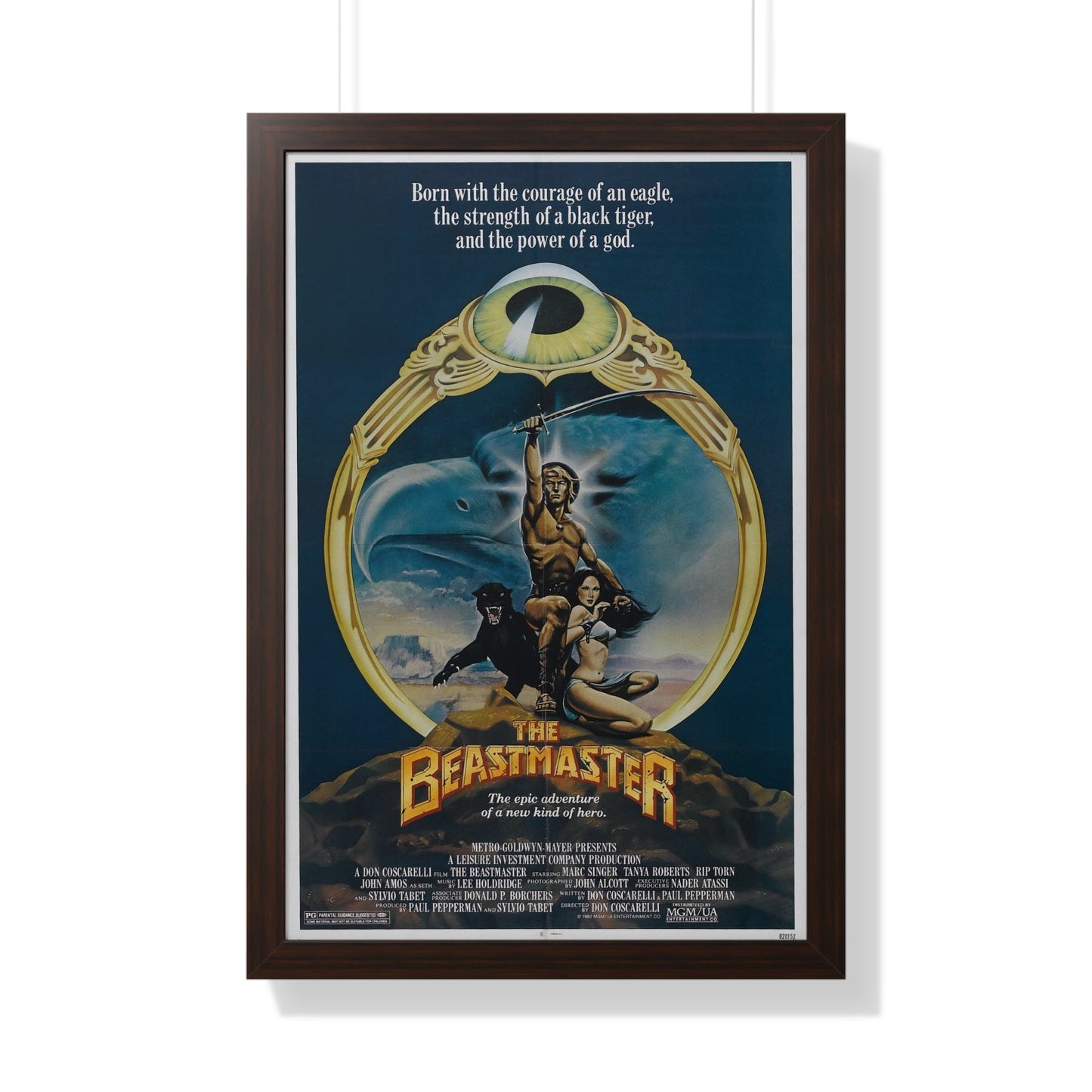 THE BEASTMASTER 1982 - Framed Movie Poster-20" x 30"-The Sticker Space