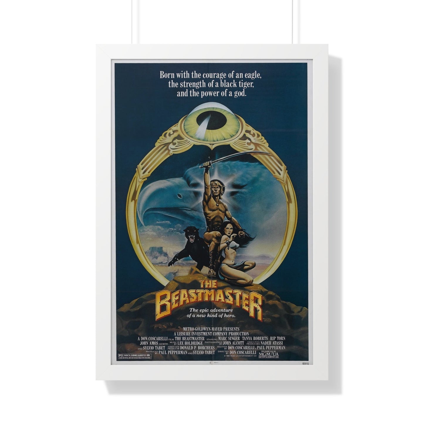 THE BEASTMASTER 1982 - Framed Movie Poster-20" x 30"-The Sticker Space