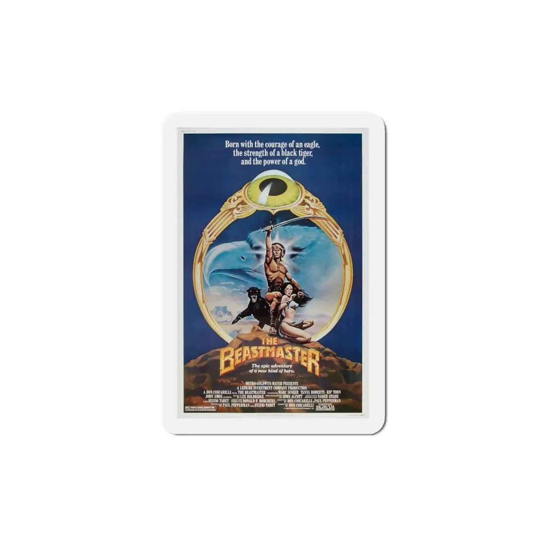 The Beastmaster 1982 Movie Poster Refrigerator Magnet 6 Inch - The Sticker Space