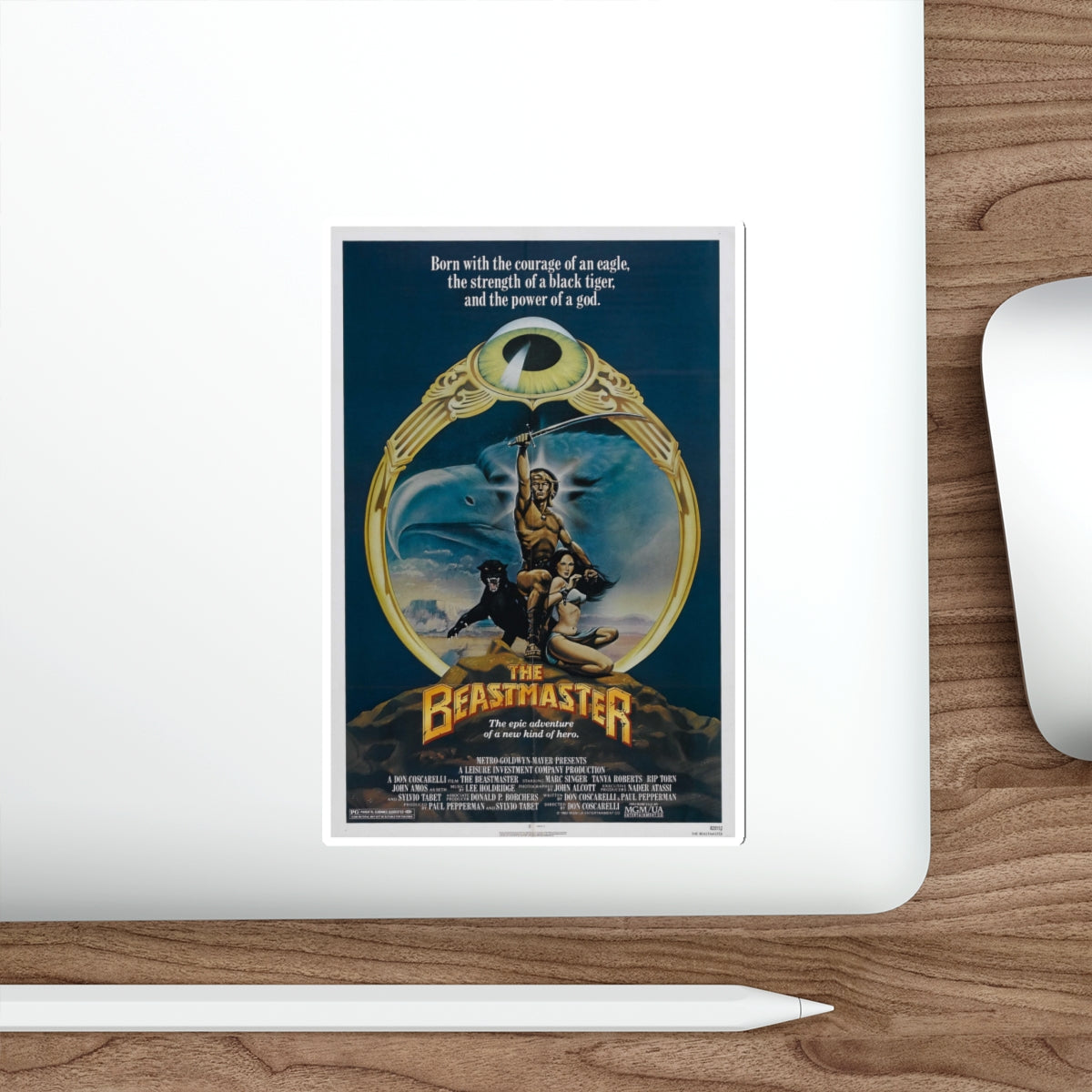 THE BEASTMASTER 1982 Movie Poster STICKER Vinyl Die-Cut Decal-The Sticker Space