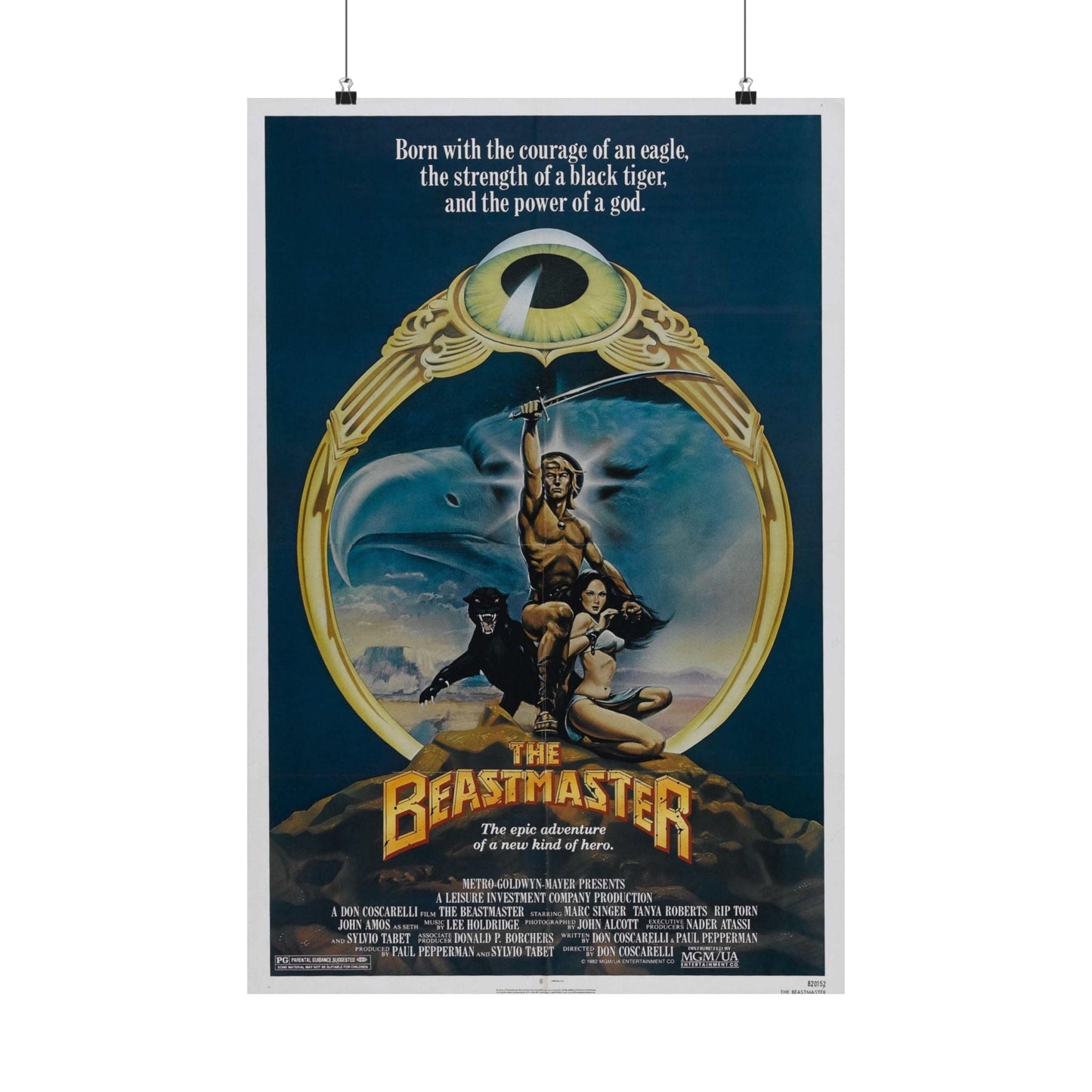 THE BEASTMASTER 1982 - Paper Movie Poster-20″ x 30″-The Sticker Space