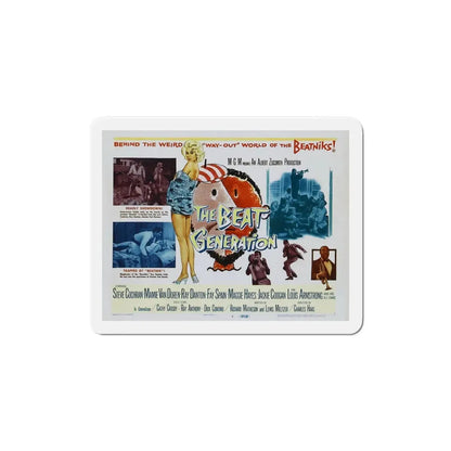 The Beat Generation 1959 Movie Poster Refrigerator Magnet 4 Inch - The Sticker Space