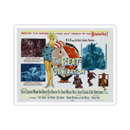 The Beat Generation 1959 Movie Poster STICKER Vinyl Die-Cut Decal 2 Inch - The Sticker Space