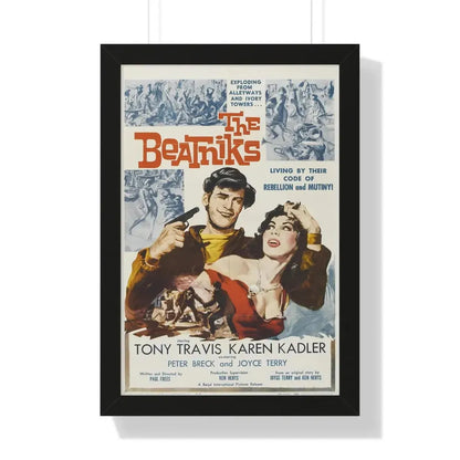 THE BEATNIKS 1958 - Framed Movie Poster 16″ x 24″ Black - The Sticker Space