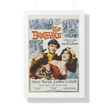 THE BEATNIKS 1958 - Framed Movie Poster 16″ x 24″ White - The Sticker Space