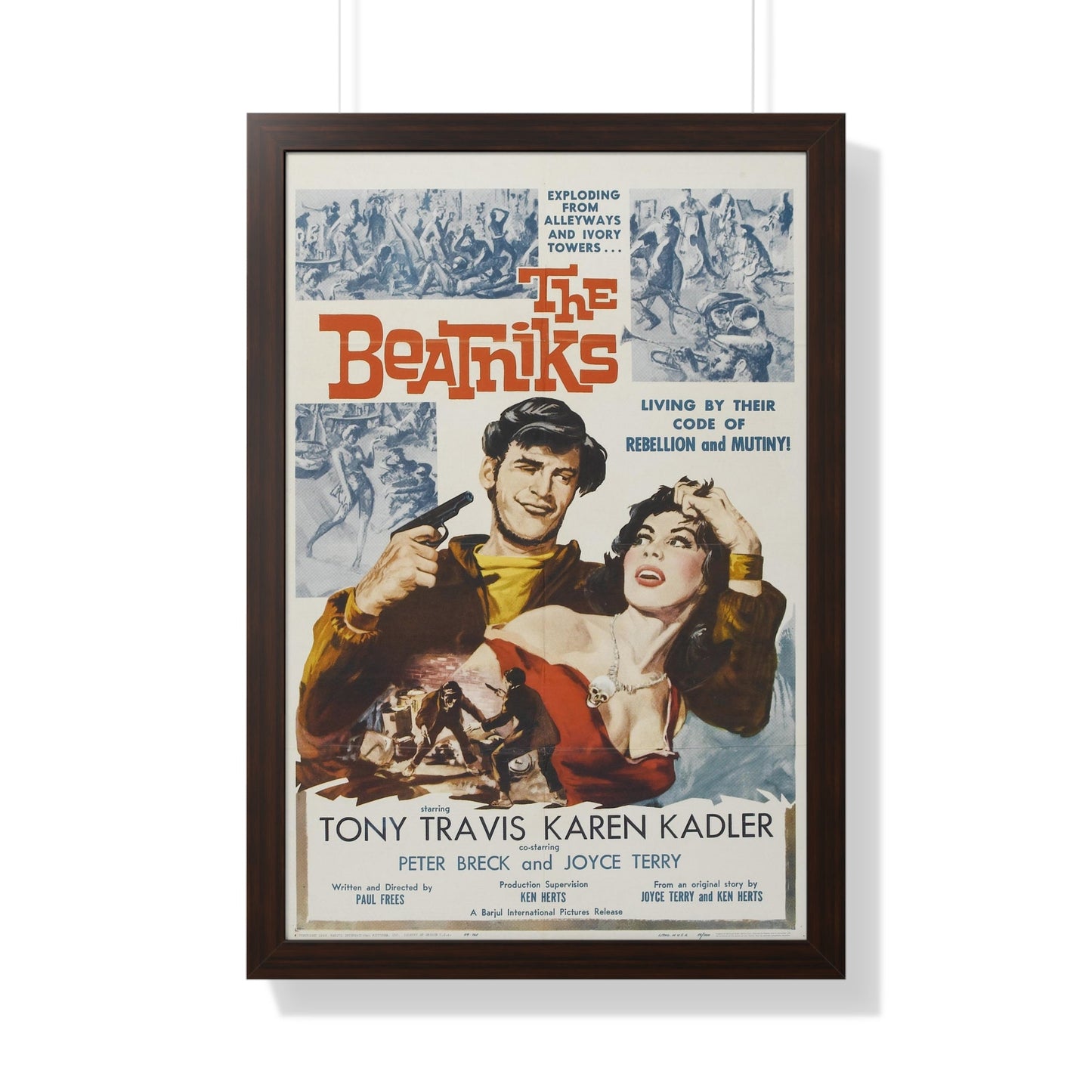 THE BEATNIKS 1958 - Framed Movie Poster-20" x 30"-The Sticker Space