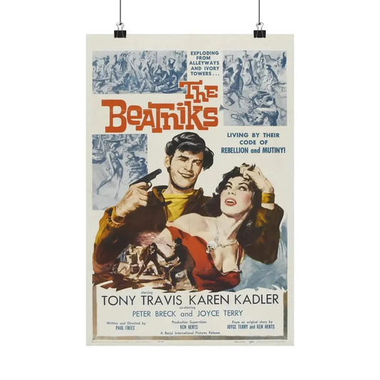 THE BEATNIKS 1958 - Paper Movie Poster 12″ x 18″ Matte - The Sticker Space