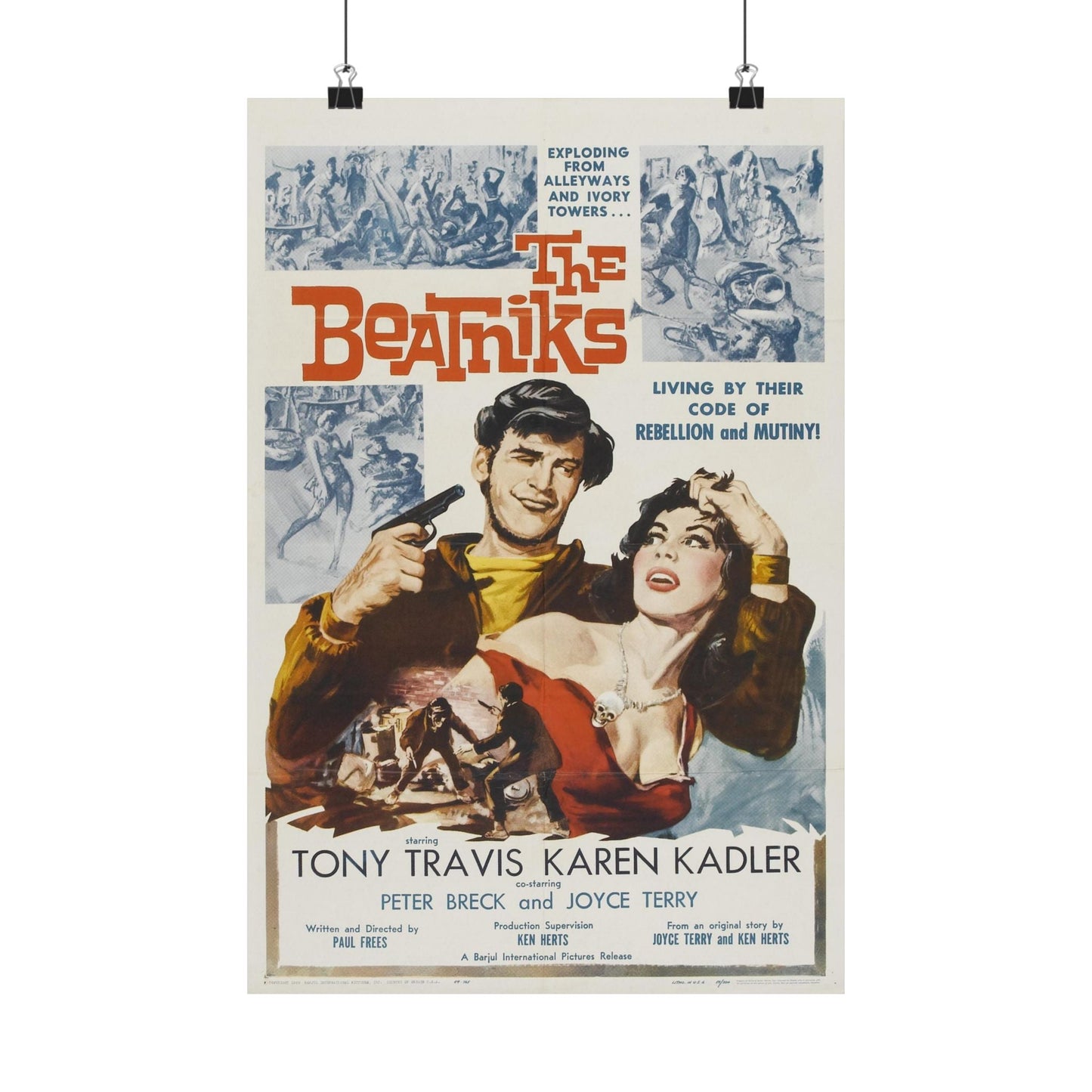 THE BEATNIKS 1958 - Paper Movie Poster-12″ x 18″-The Sticker Space