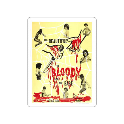 THE BEAUTIFUL, THE BLOODY AND THE BARE 1964 Movie Poster STICKER Vinyl Die-Cut Decal 3 Inch - The Sticker Space