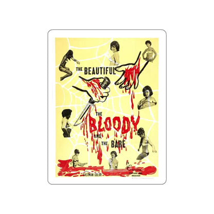 THE BEAUTIFUL, THE BLOODY AND THE BARE 1964 Movie Poster STICKER Vinyl Die-Cut Decal 4 Inch - The Sticker Space