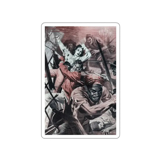 The Bedford Buccaneer, Argosy Illustration, July 1947 (Magazine Illustration) STICKER Vinyl Die-Cut Decal White Die-Cut 2 Inch - The Sticker Space