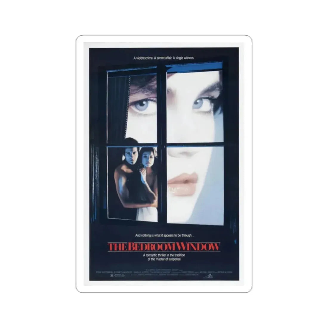 The Bedroom Window 1987 Movie Poster STICKER Vinyl Die-Cut Decal 2 Inch - The Sticker Space