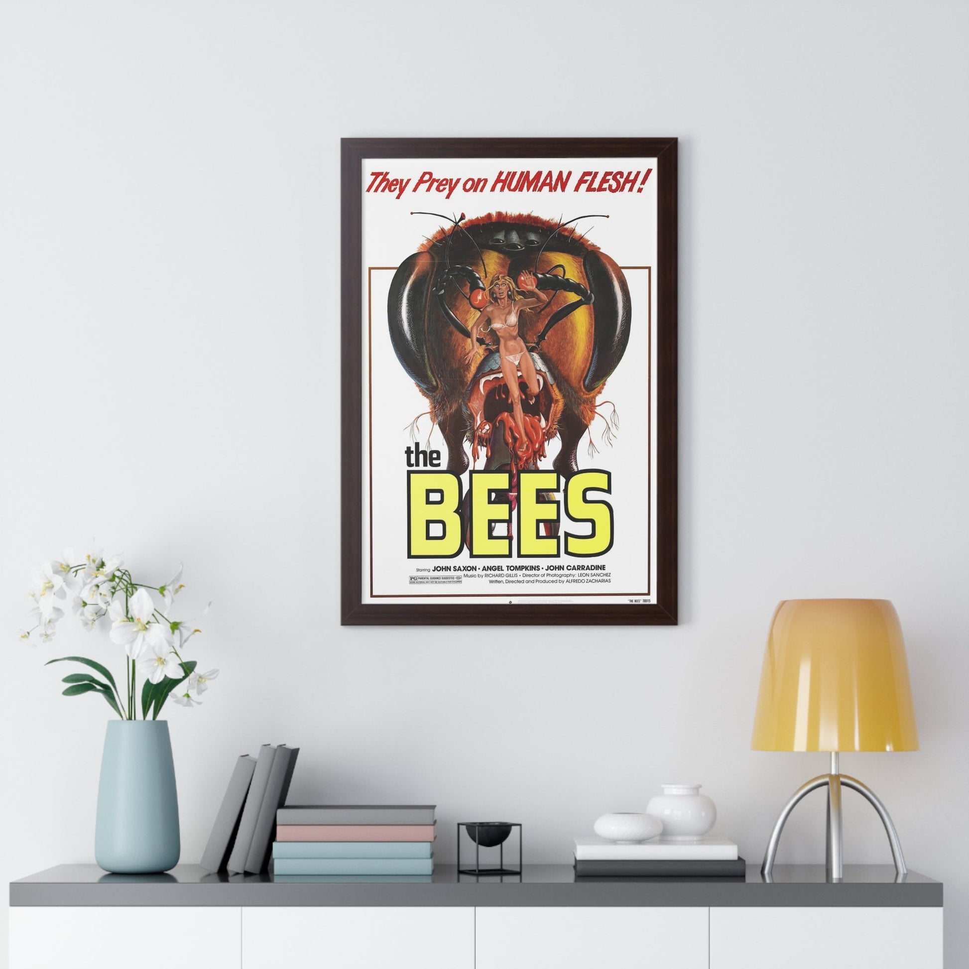 THE BEES 1976 - Framed Movie Poster-The Sticker Space