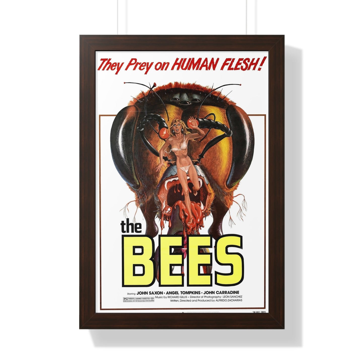 THE BEES 1976 - Framed Movie Poster-16″ x 24″-The Sticker Space