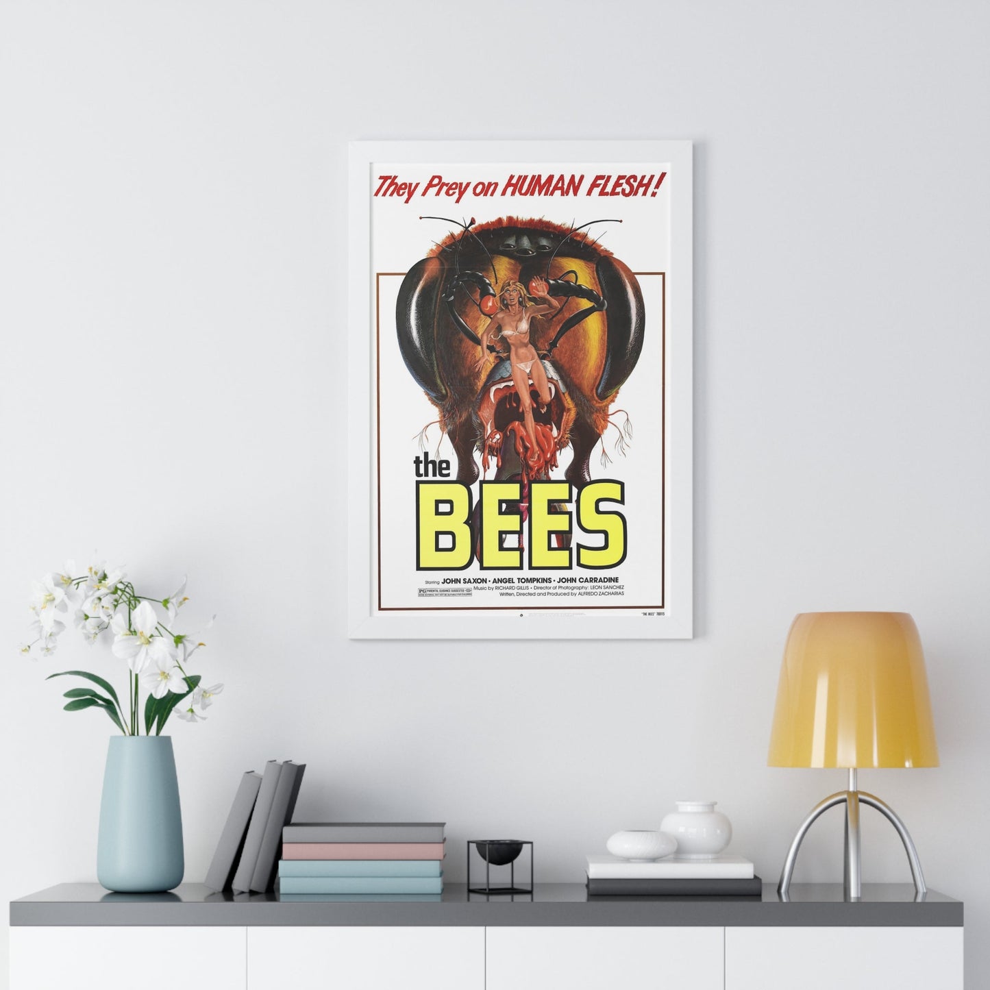 THE BEES 1976 - Framed Movie Poster-The Sticker Space